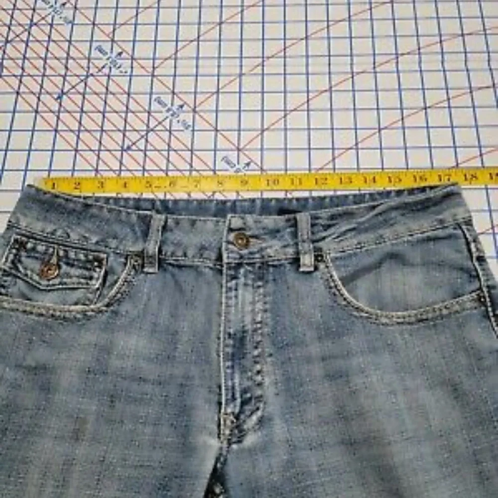 Buffalo David Bitton Men’s Denim Distressed 5 Pocket Bootcut Relaxed Fit Jeans